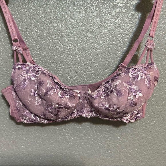 Frederick’s of Hollywood Gel Bra 34B Purple/Lavender Vintage - Picture 11 of 16